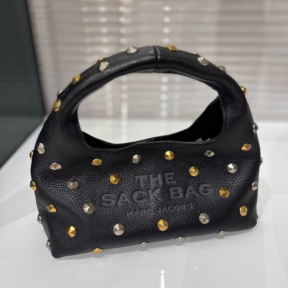 Marc‎ Jacobs The Glam Studs Leather Mini Sack BagRetail $425